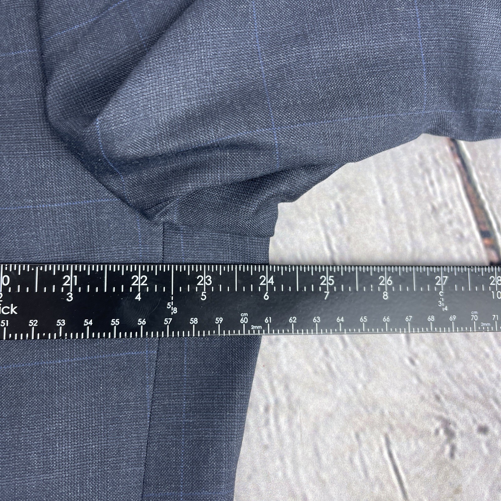 Lauren Ralph Lauren Blazer Sport Coat 44R Navy Blue 100% Wool 2 Button