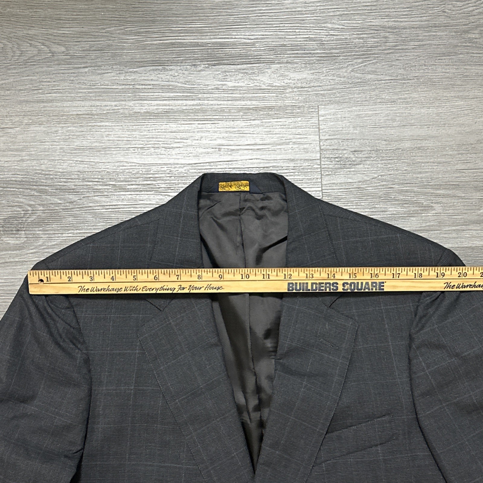 VTG Brooks Brothers Suit Mens 41R Gray Check 2 Button USA MADE Pants