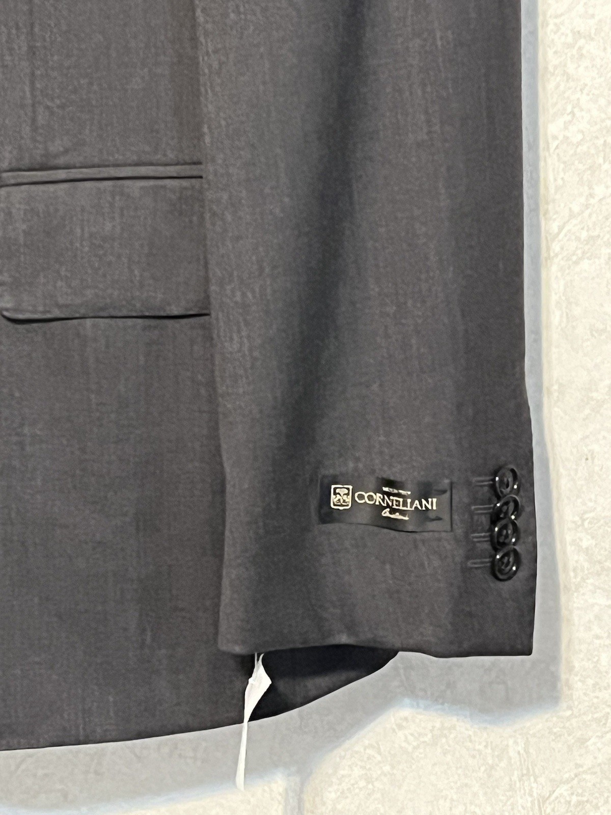 READ Corneliani Wool Suit Jacket Only US 38/ EU 48 Made in Italy 17,75 Microns