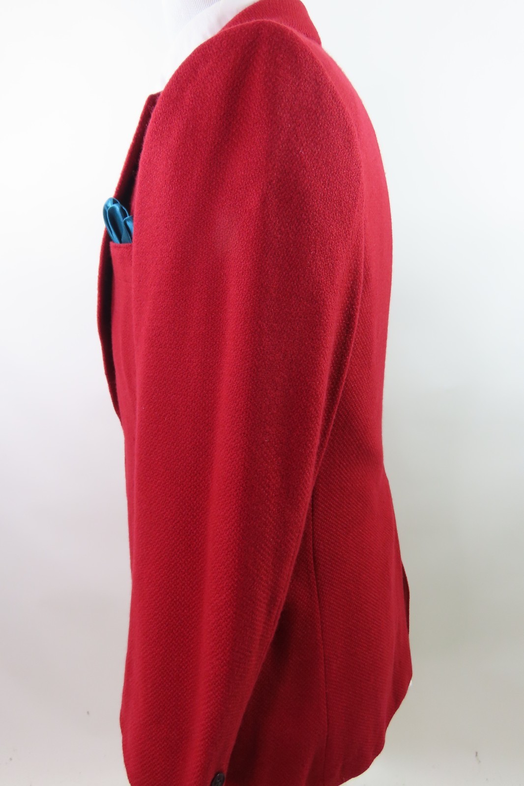 Smiths Bermuda Johnstons Elgin Pure Cashmere Sport Coat Red Blazer Jacket 40 R