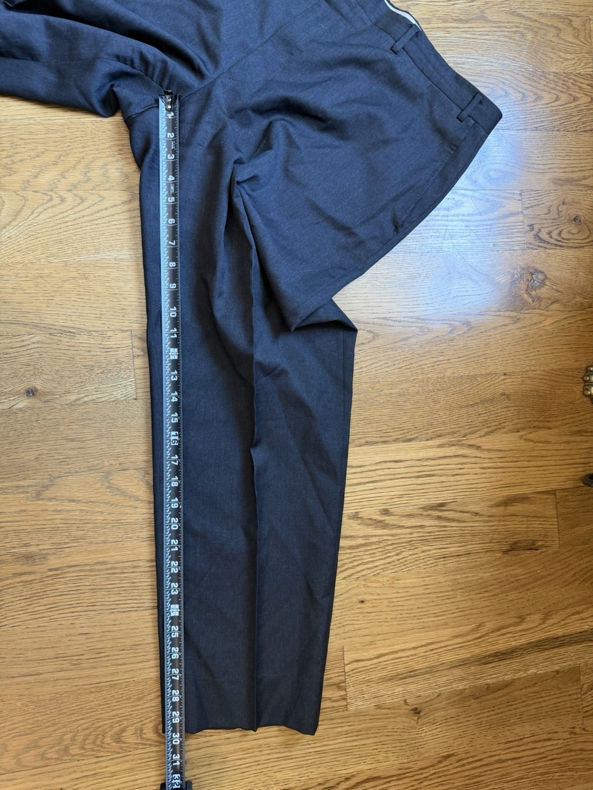 Canali 1934 Dark Gray 100% Wool Suit Made In Italy Size 46R Pants 40×30