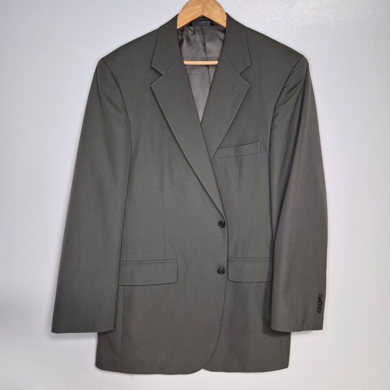 Brooks Brothers Blazer Mens 43L Olive Green Classic Heritage Cotton Blend Jacket