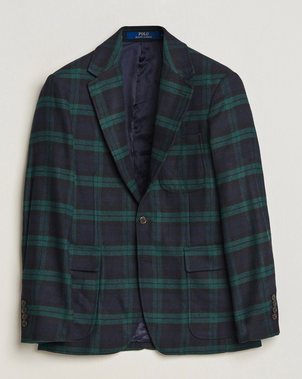 Polo Ralph Lauren Blackwatch Tartan Twill Modern Sport Coat Blazer Jacket 46 R