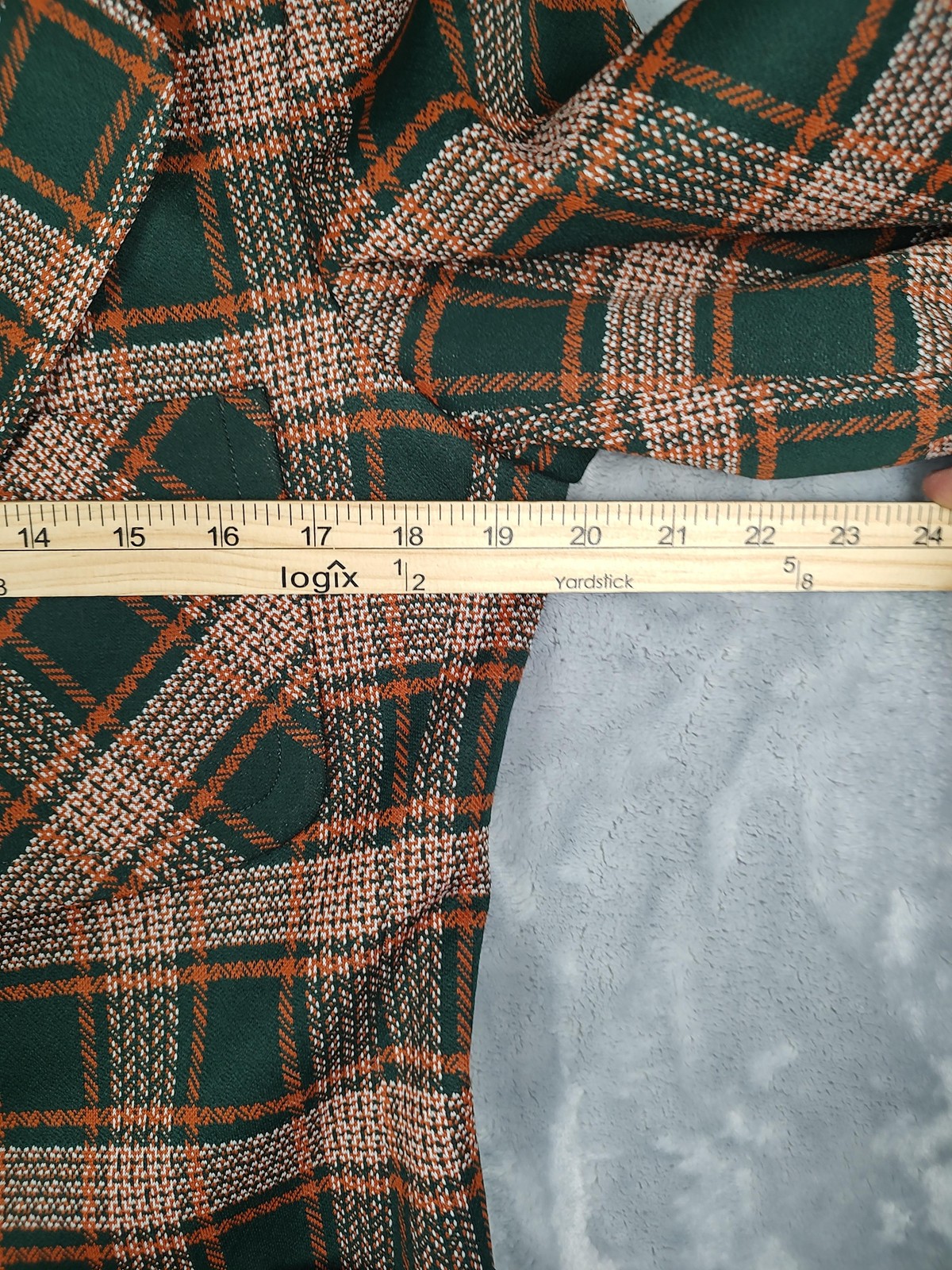 Vintage Ratner Clothes Blazer Mens 40 Green Plaid Polyester Sport Coat Retro 70s