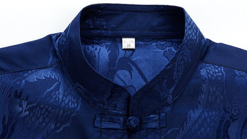 2PC Men’s Ethnic Chinese Tang Suit Coat Clothing Casual Kung Fu Retro Fashion SZ