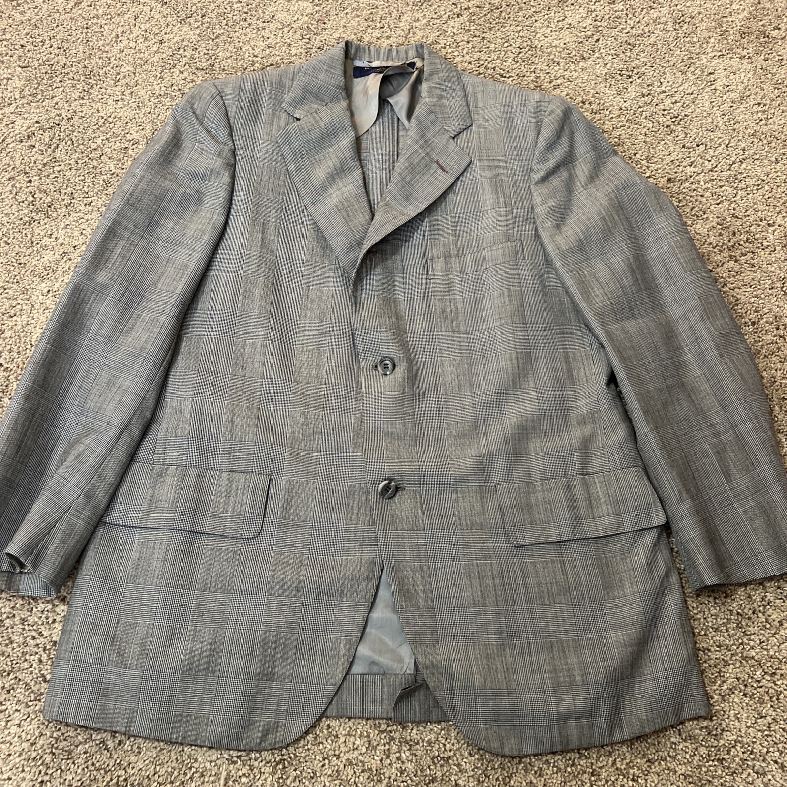 Brooks Brothers 327 Suit Coat 44R Unlined Single Breasted Sport Blazer Church
