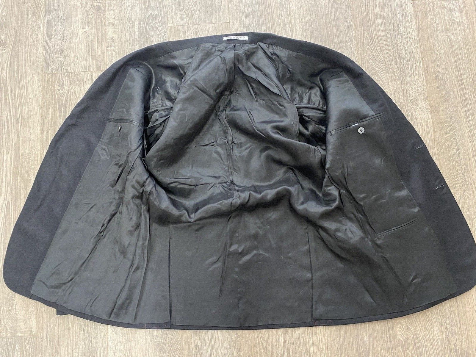 Lutwyche Black Wool Men’s Suit Jacket Blazer Various Sizes Hand Tailored