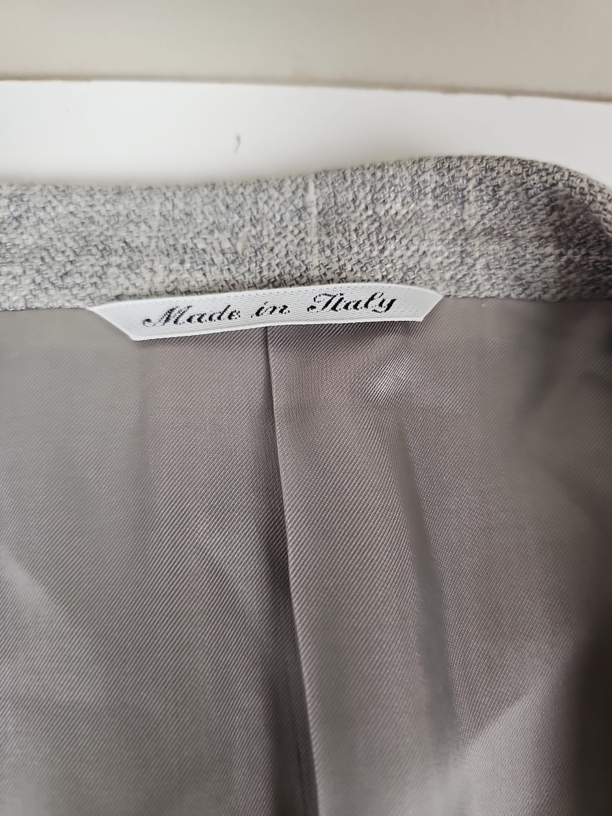 Canali Blazer Wool Silk Linen Sport Coat Jacket Windowpane Gray Mens Size US 48L