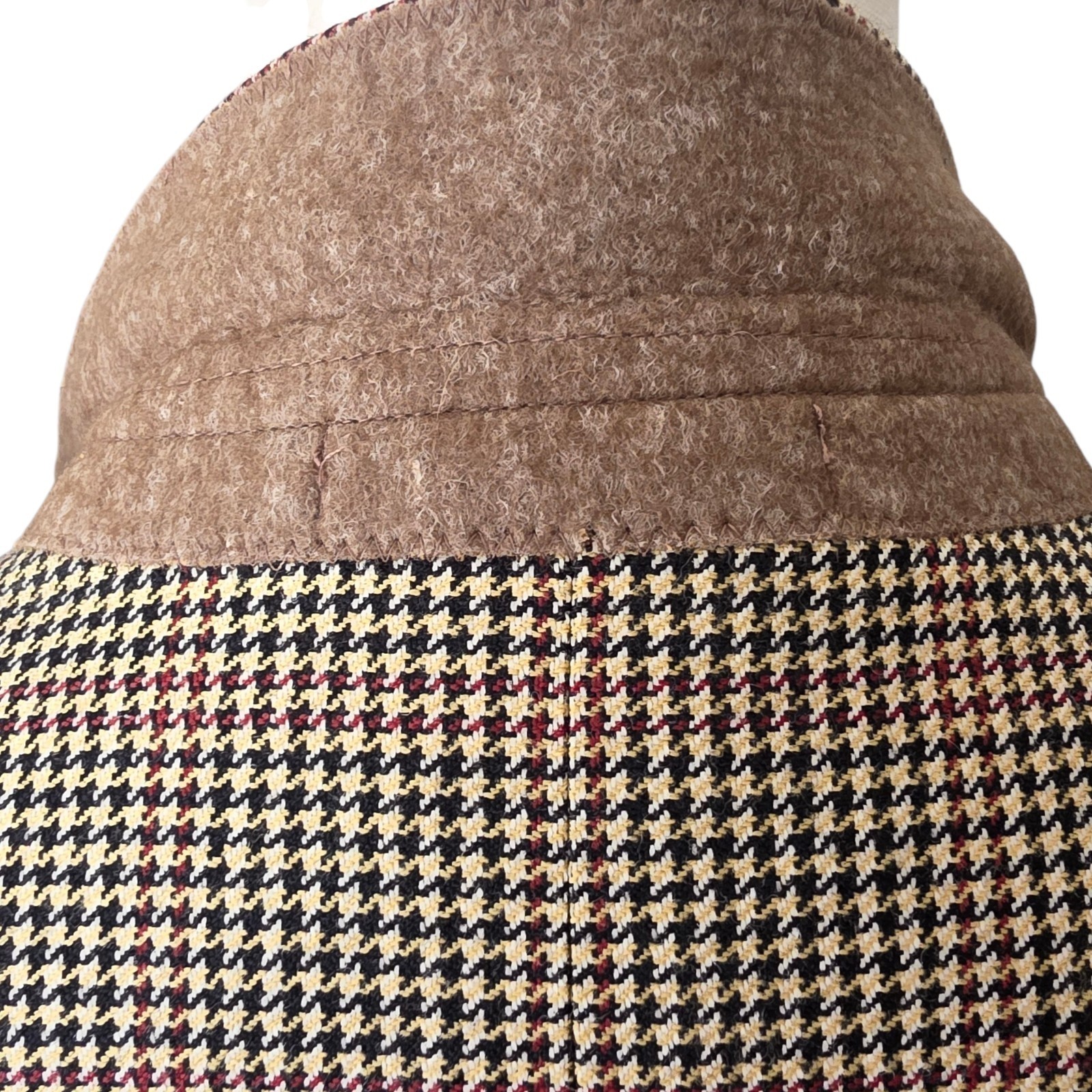 Emporio Armani Houndstooth Blazer 46r 56It Vintage 1990s Made In Italy Plaid