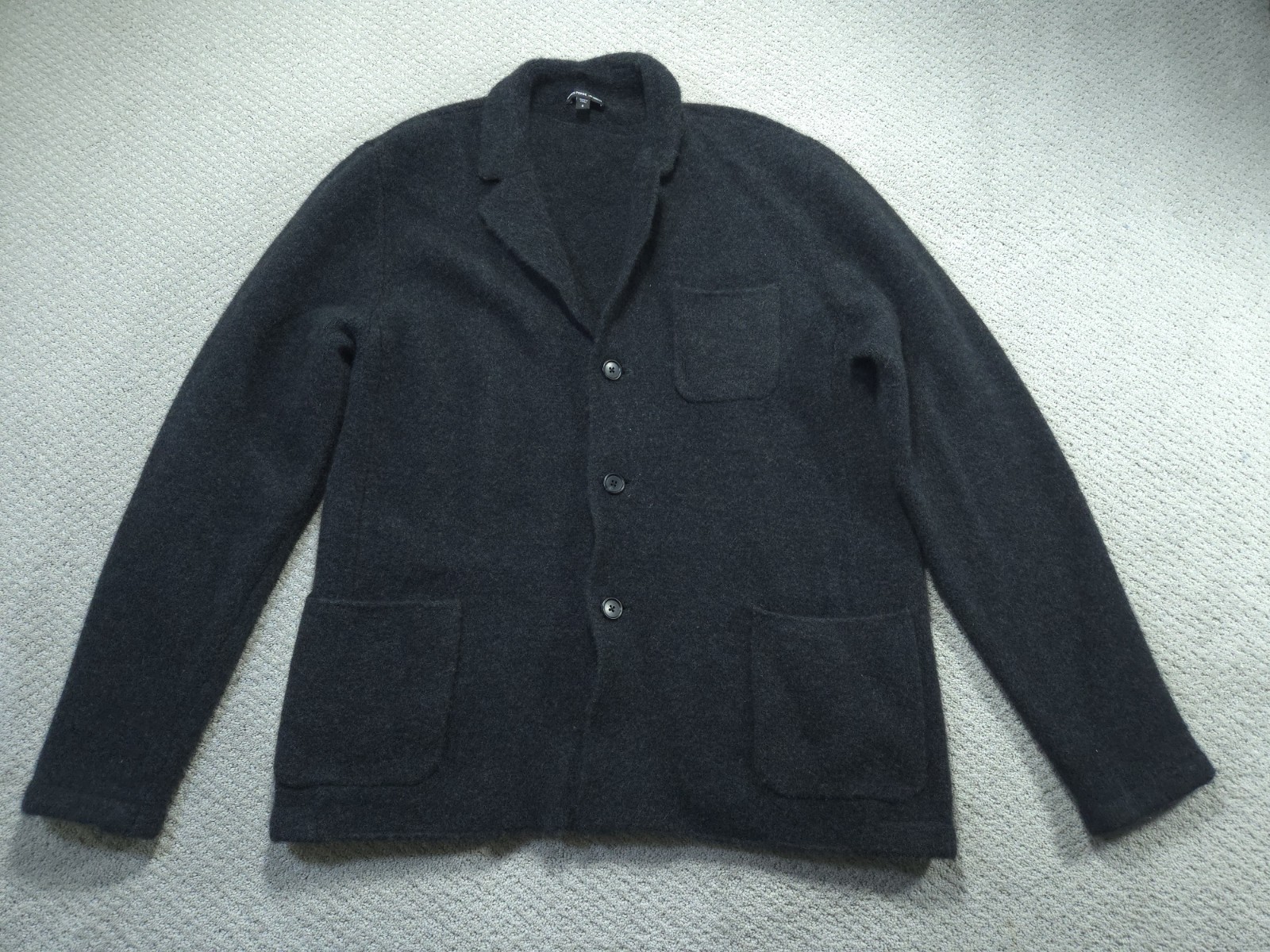 James Perse Jacket Blazer Mens XXL 5 Merino Wool Yak Hair Charcoal Grey MAE2270