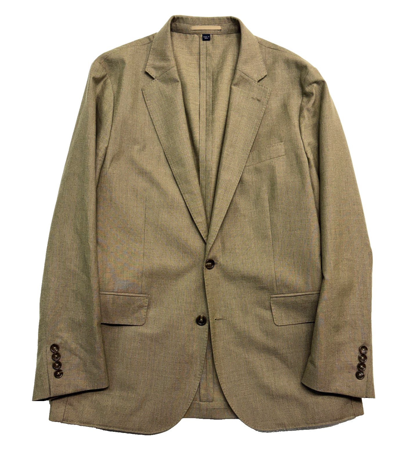 J Crew 42R Ludlow Slim Tan English Moon Cotton Wool Blazer Jacket Sport Coat
