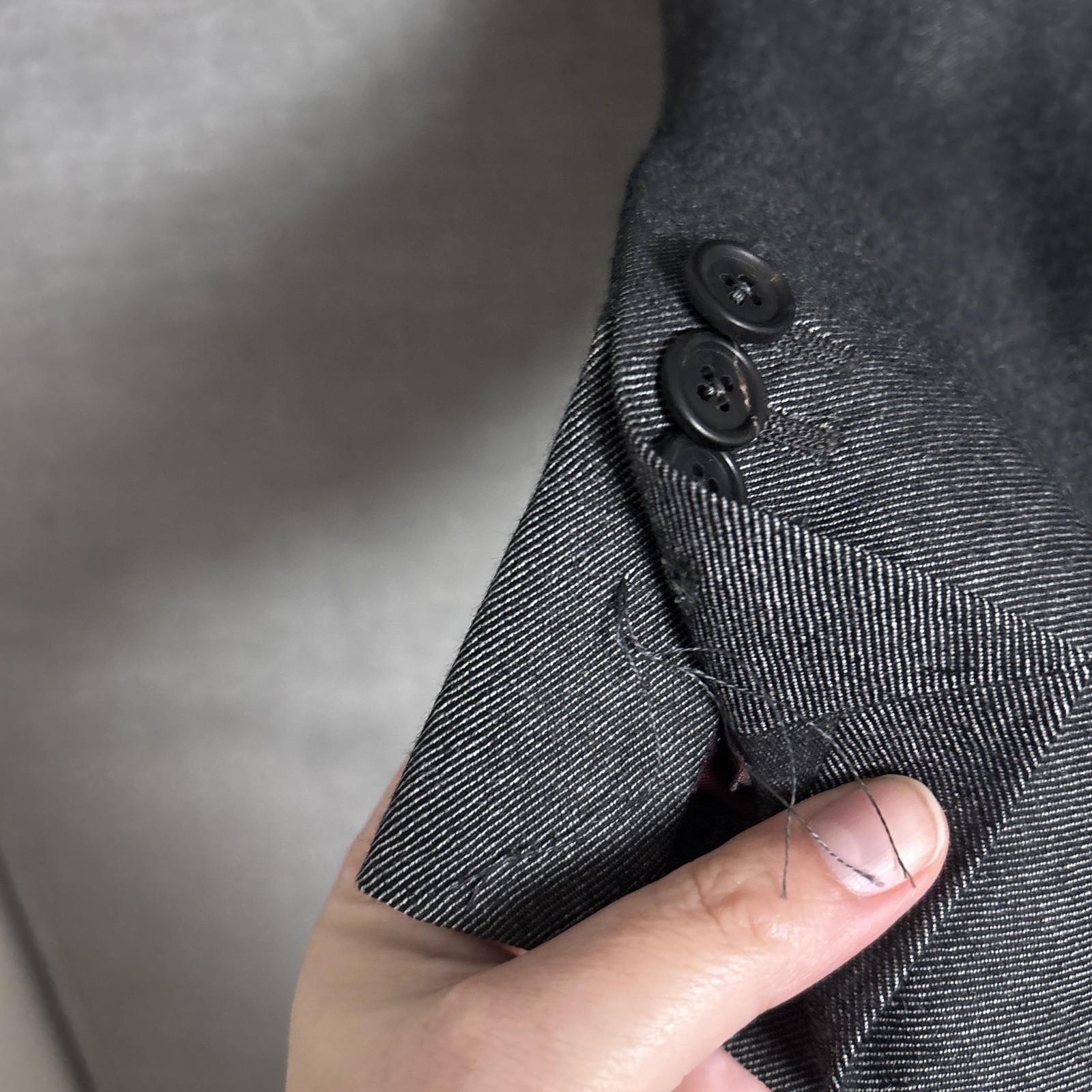 Nigel Curtiss Sport Coat 38R Gray Cashmere Blazer Custom Italy IT48 40R Slim Fit