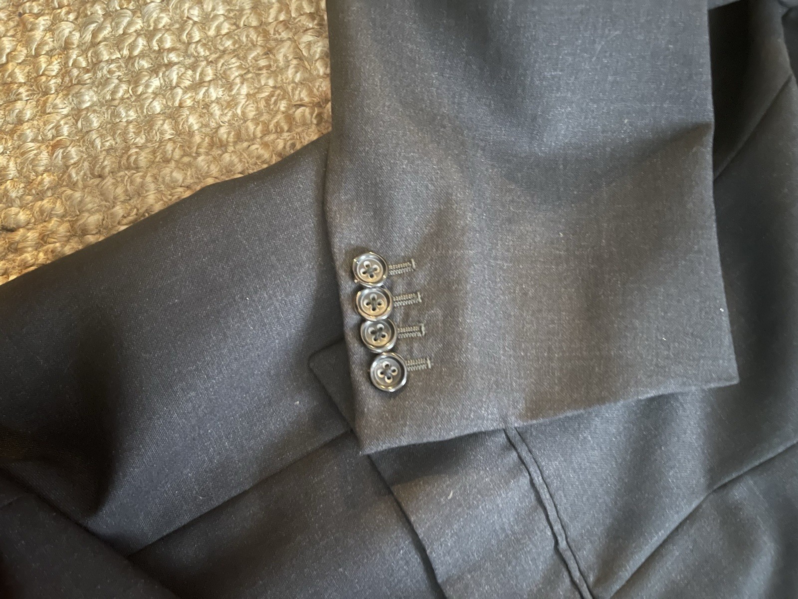 Jil Sander Mens Charcoal Blazer 54 Long Fits Like US 42 Long
