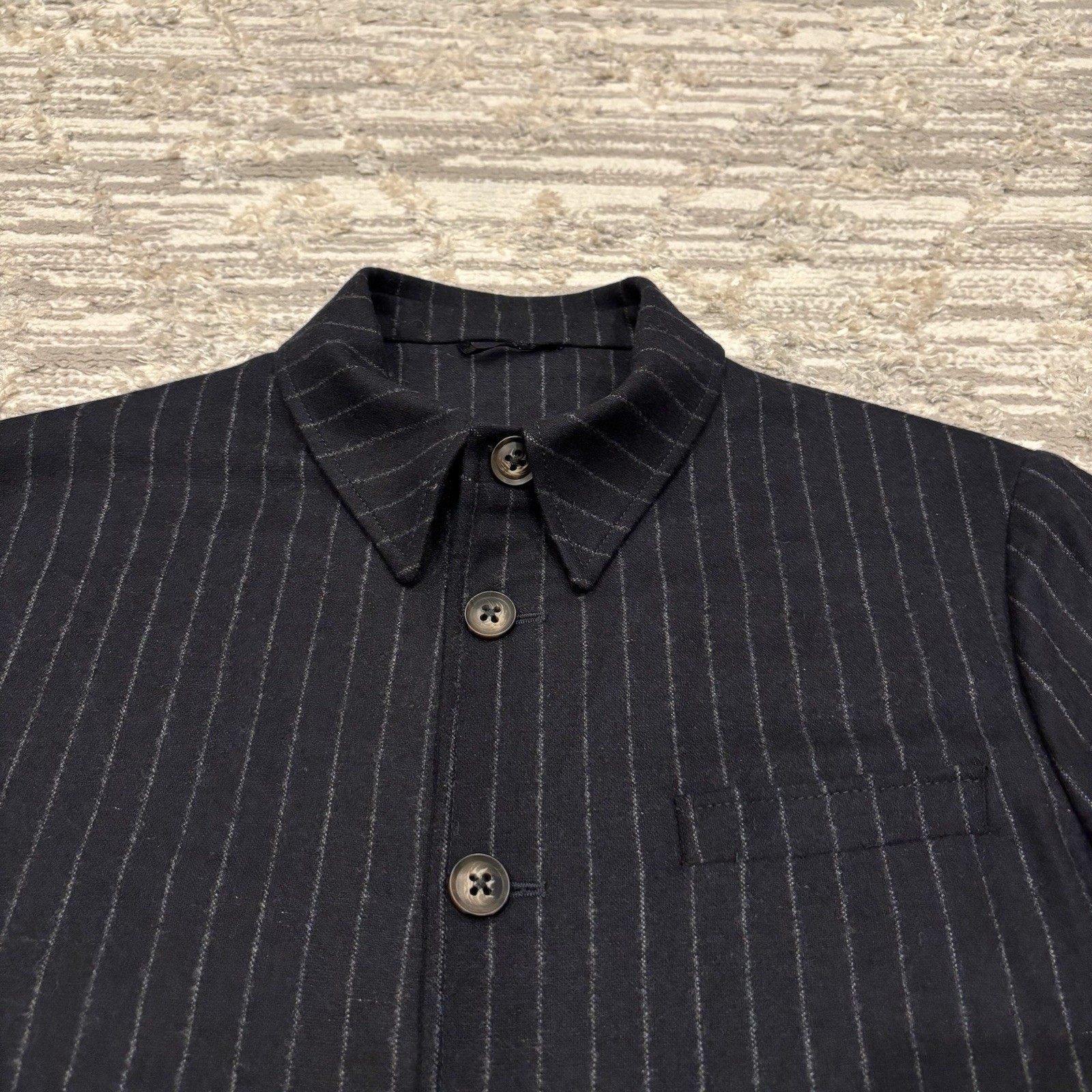 Pal Zileri Acetate Twill Pinstripe Blazer Men’s 50 Made In Italy Kumas Karisimi