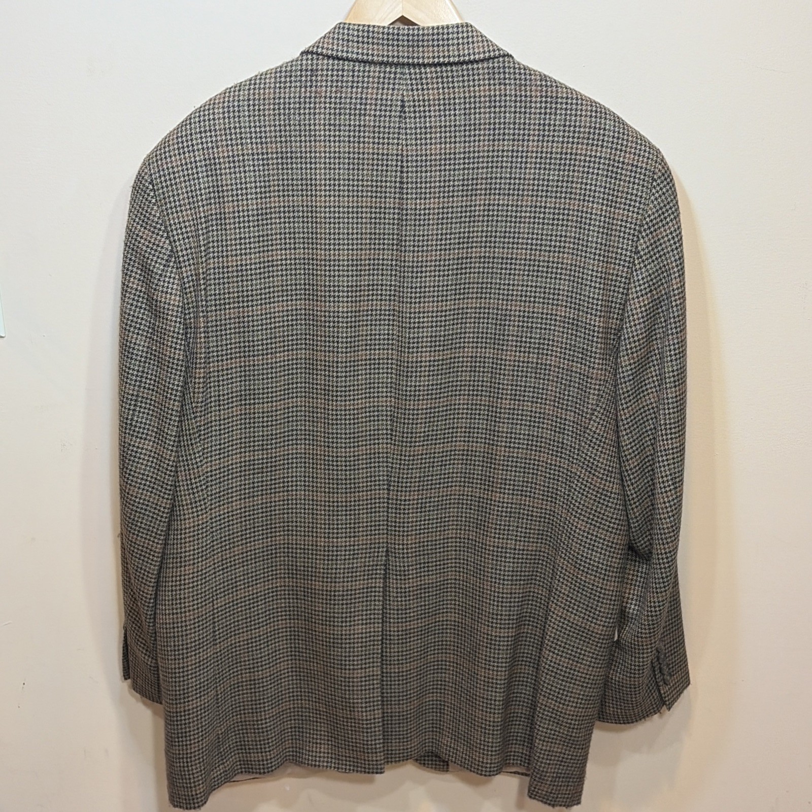 LAUREN Ralph Lauren Blazer Jacket Mens 44R XL Wool Geometric Professor Old Money