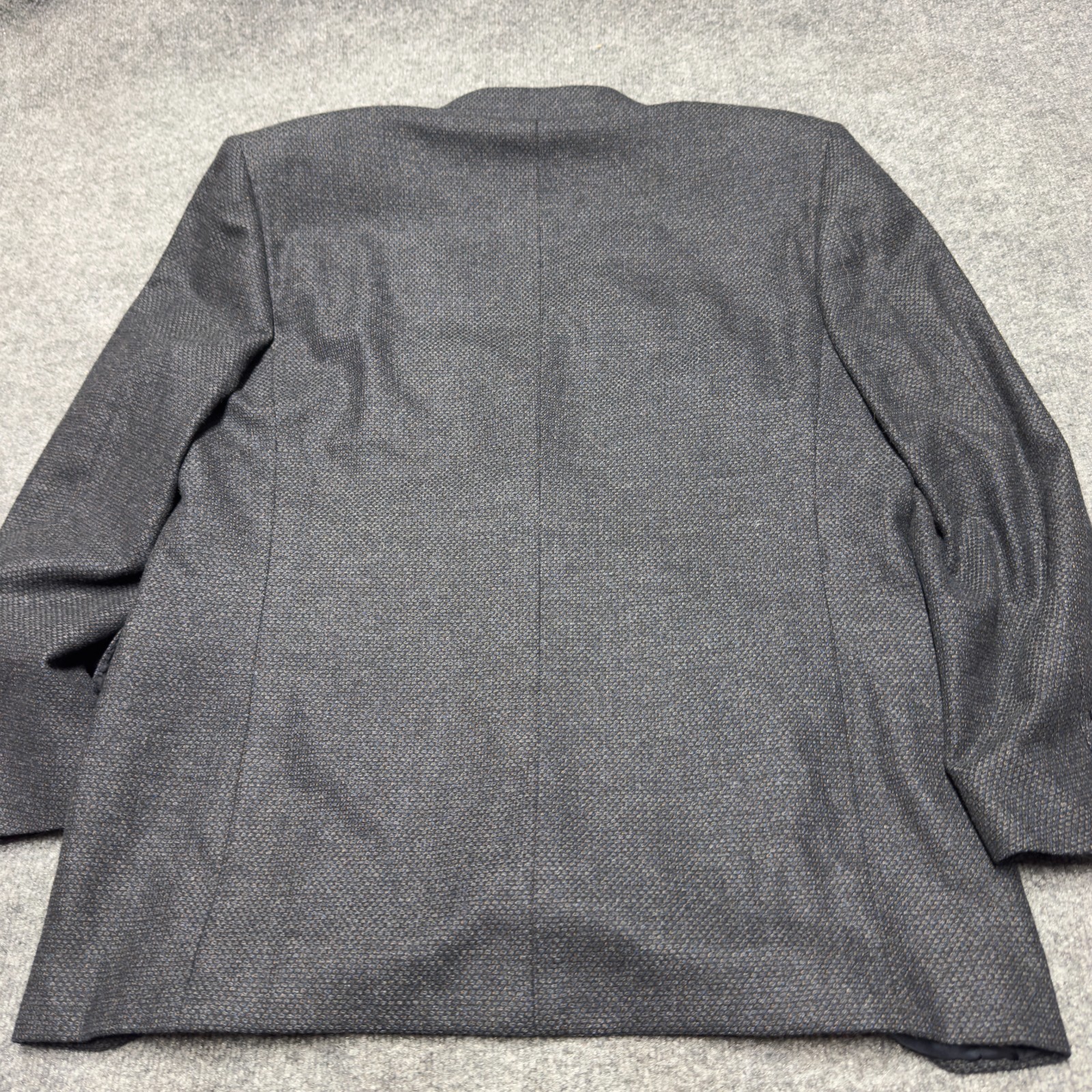 Canali Wool Cashmere Birdseye Hopsack Tweed Blazer Men EU 52 US 42 Italy Gray