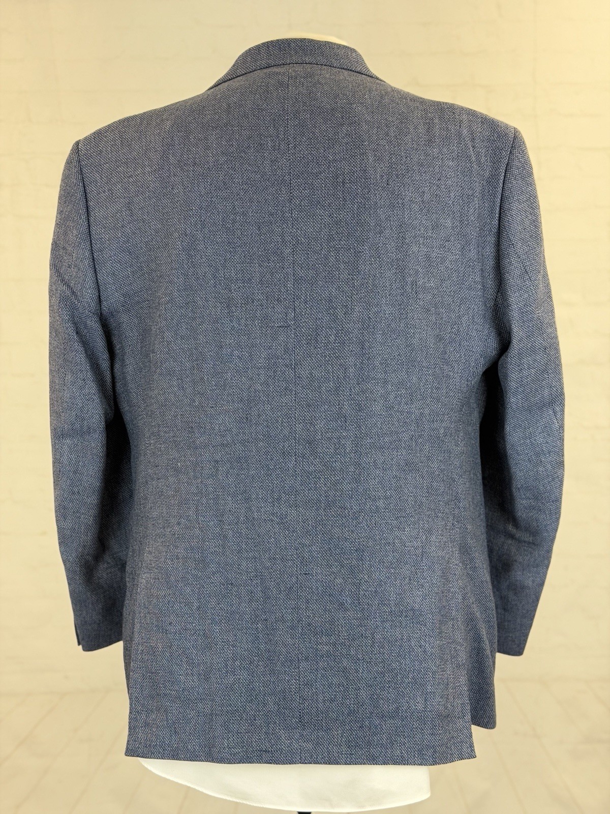 Joseph Abboud Men’s Dark Blue Cotton Linen Blazer 43R Sport Coat Two Button