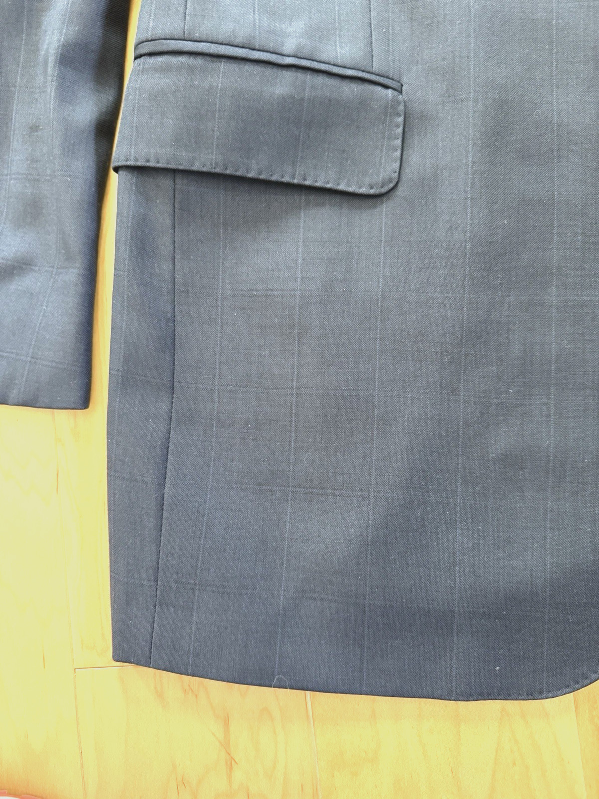 Jos A Bank Signature Gold 42L Navy Blue Wool 3 Button Suit Pants 36L 36W 34L