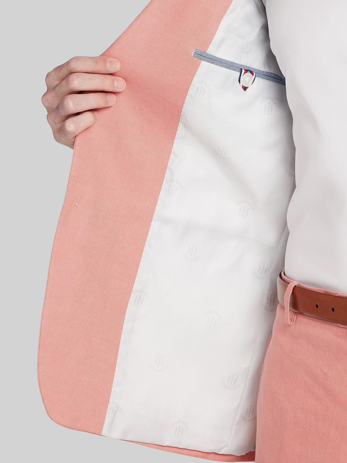 Tommy Hilfiger Men’s Conrad Modern Fit Sport Coat Jacket Salmon Size 40 Regular