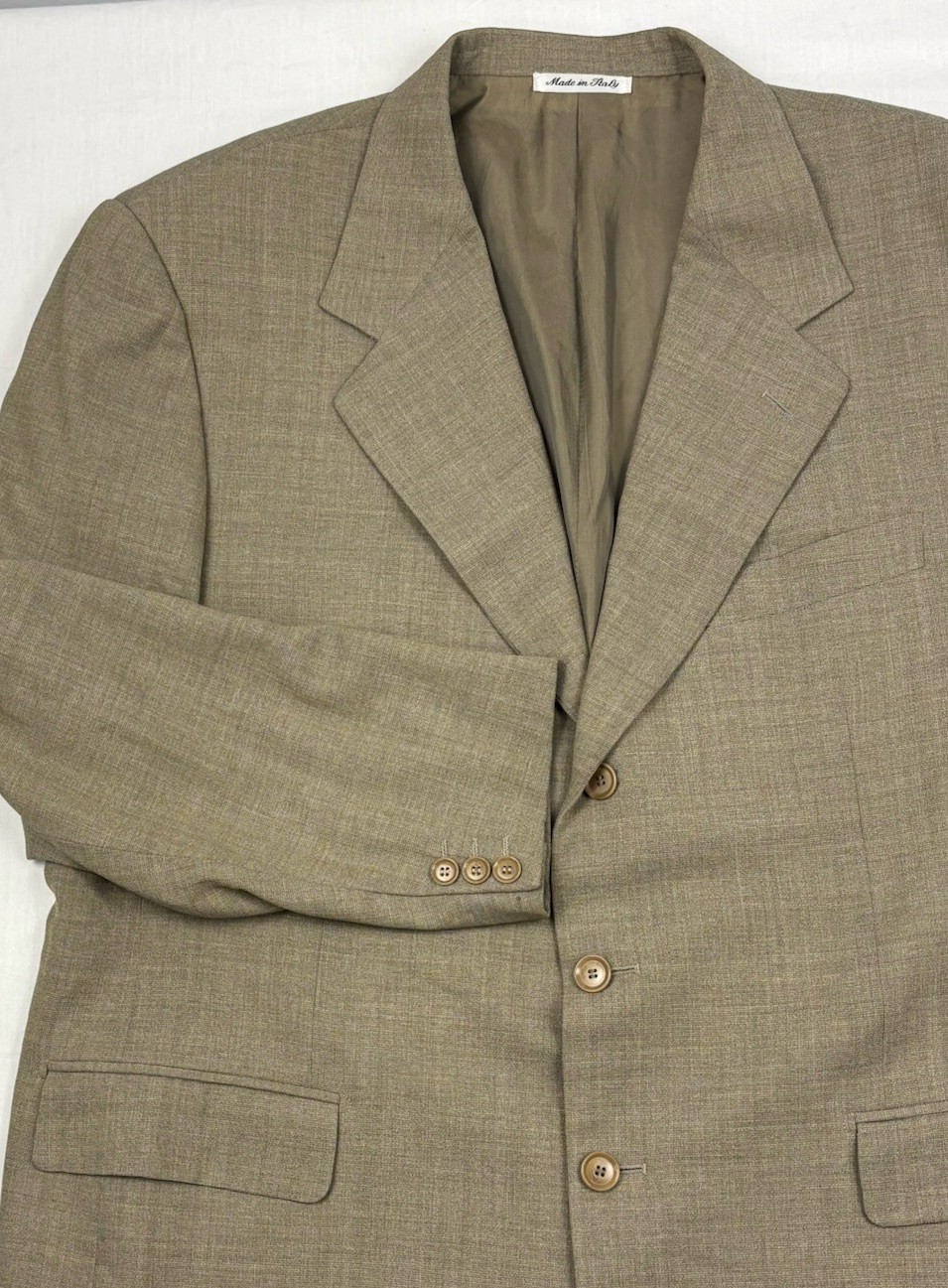 *PAL ZILERI x Loro Piana “Twister” Crepe Wool Sport Coat 46R Beige US/56R IT