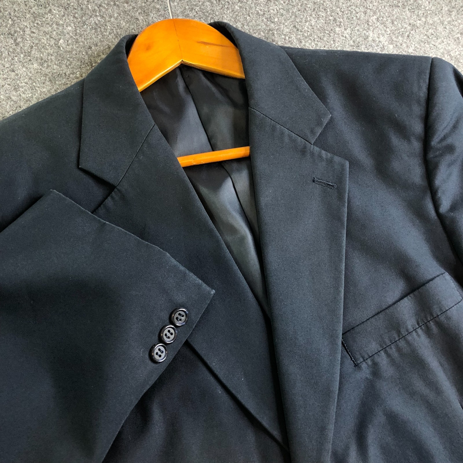 Brook Brothers Blazer Mens 42R Navy Blue Two Button Cotton Blend Lightweight