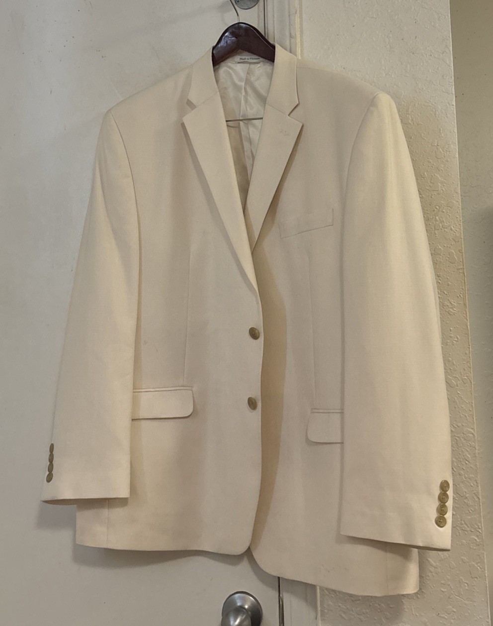 New Ralph Lauren Ivory 2btn Summer Semi Formal Sportcoat Jacket 50 R