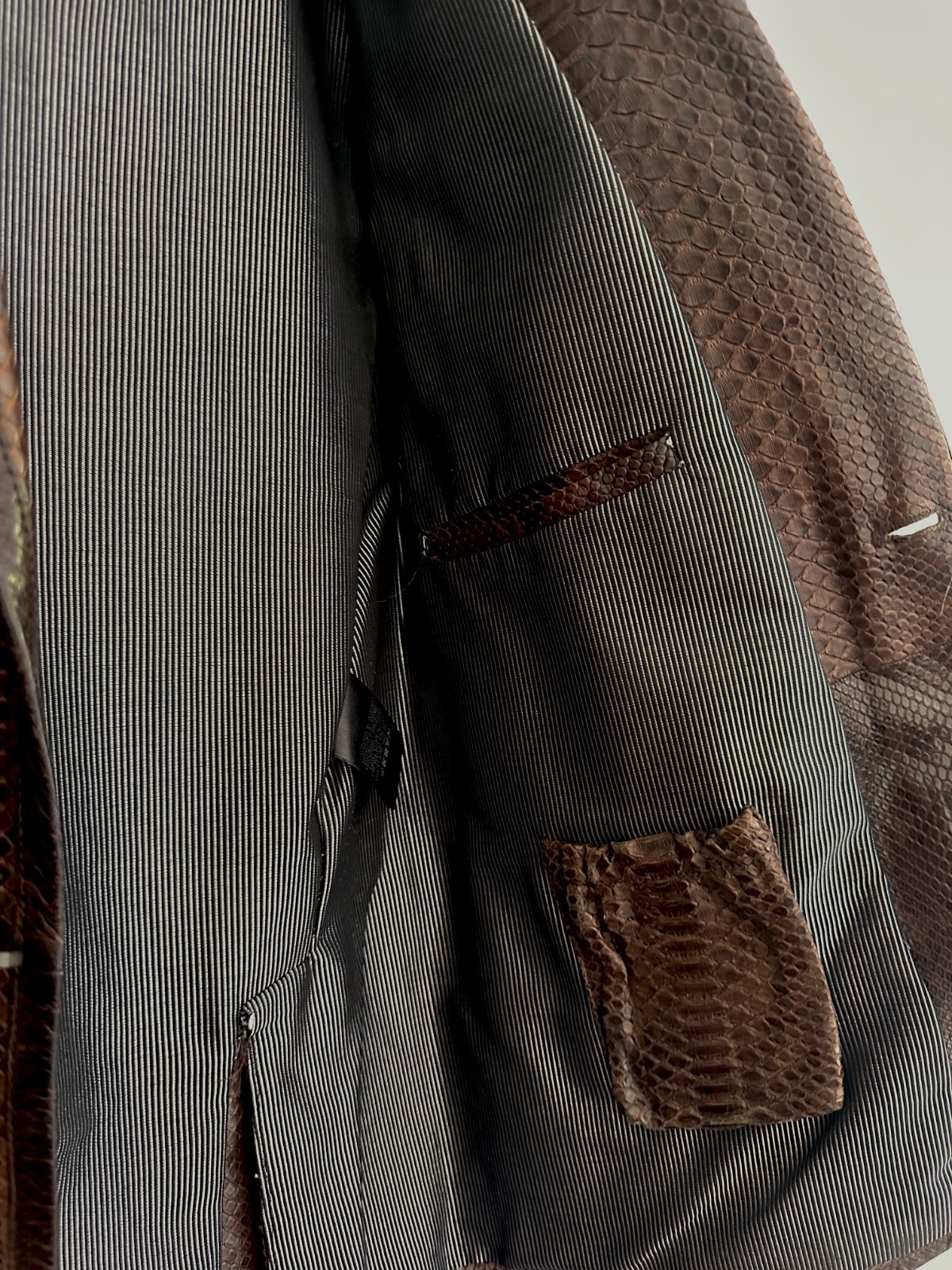 giorgio armani mens python blazer
