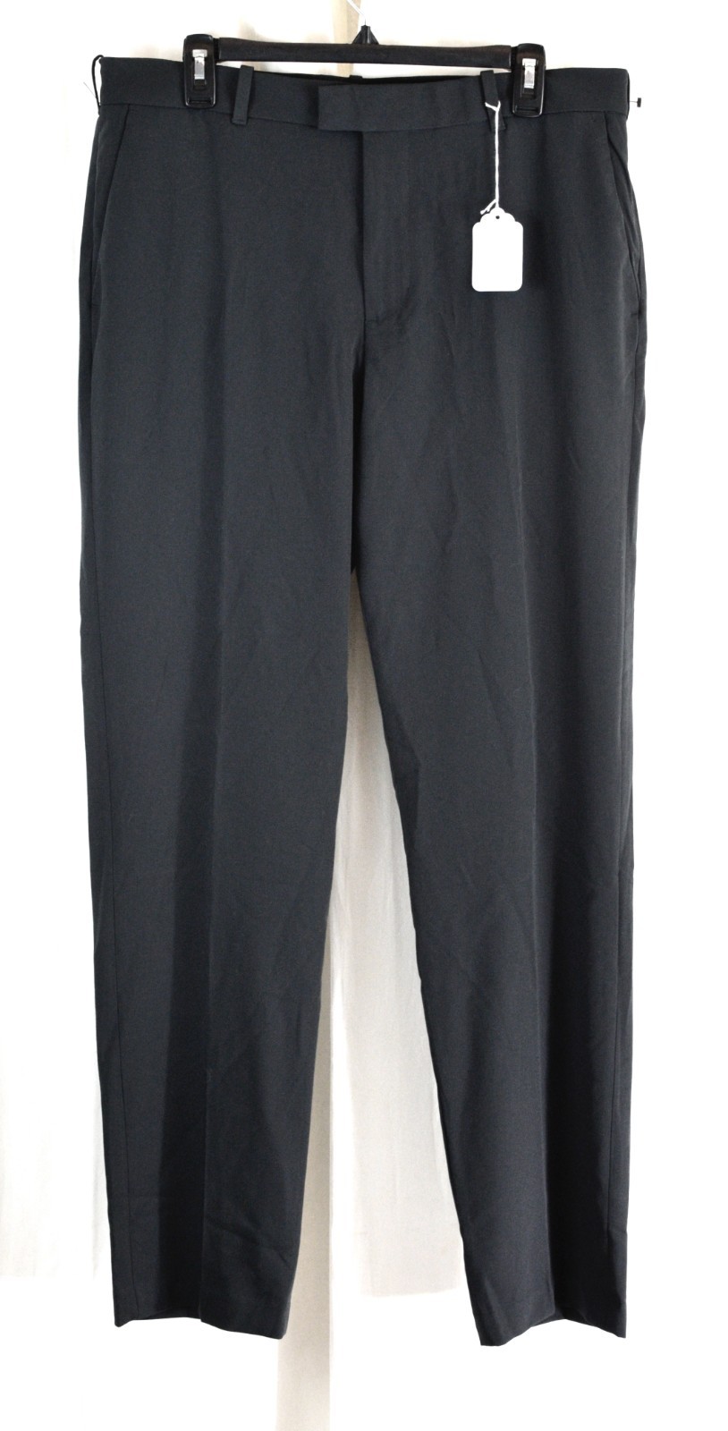 Van Heusen Men’s Flex Flat Front Straight Fit Pant Charcoal Size 34×34