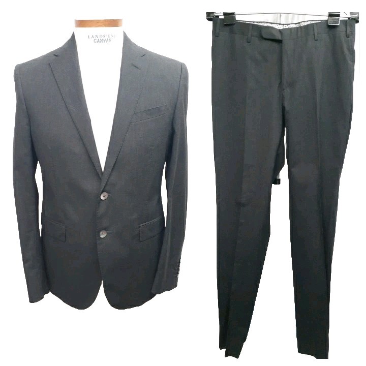 NWT Trend Corneliani Sportive US 38 EU 48 R Men’s Gray Cotton Poly Elastane Suit