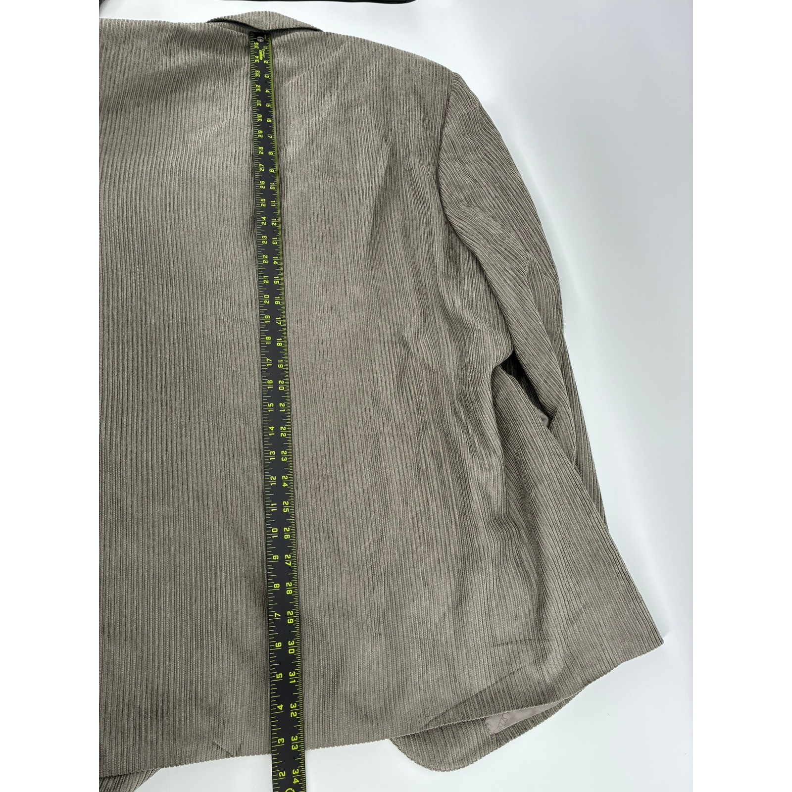 Ravazzolo Italy 100% Silk Corduroy Sport Coat Blazer Mens 60 Taupe Hand Tailored