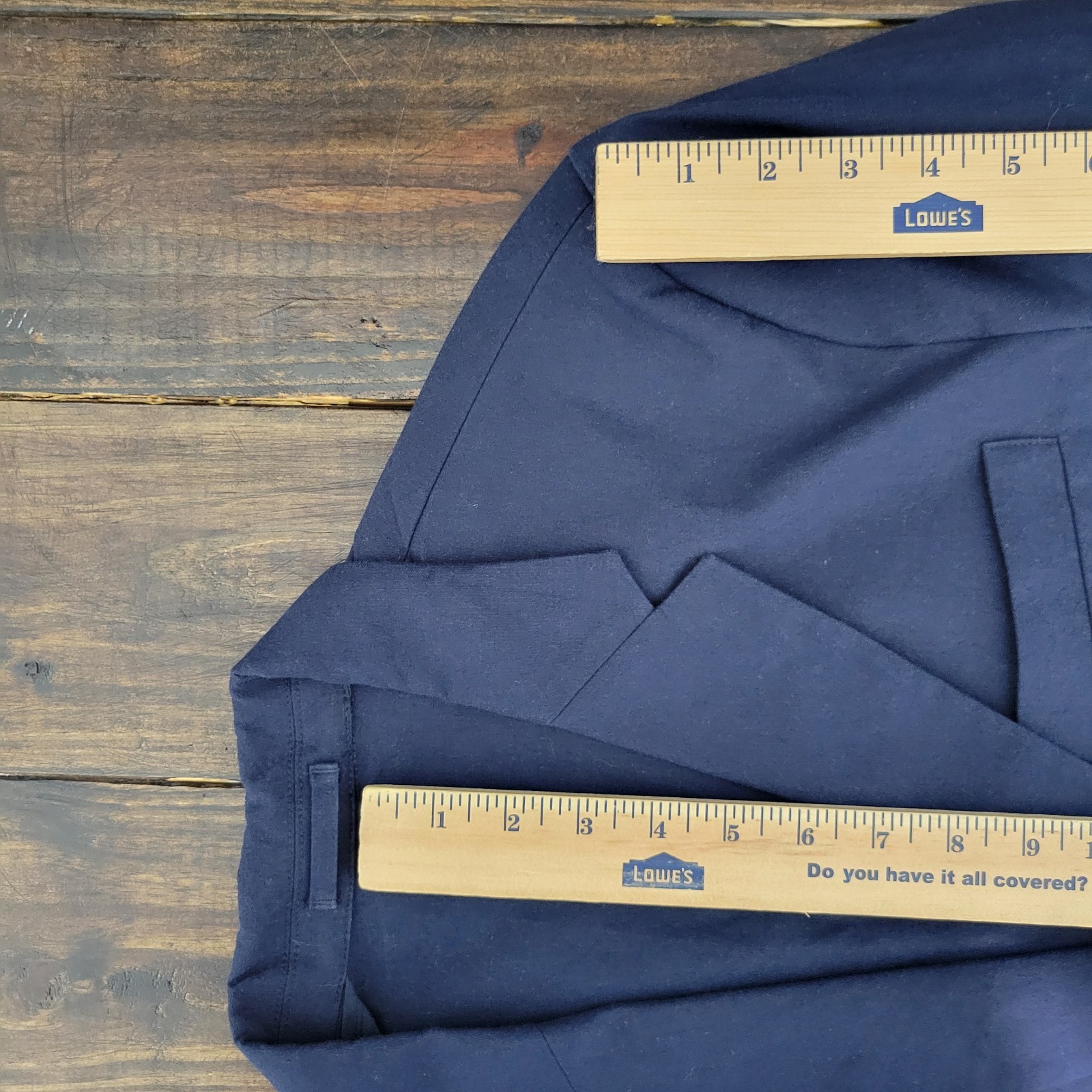 Old Navy Men’s Sport Coat Blazer Two Button Navy Blue Cotton Spandex Size LARGE
