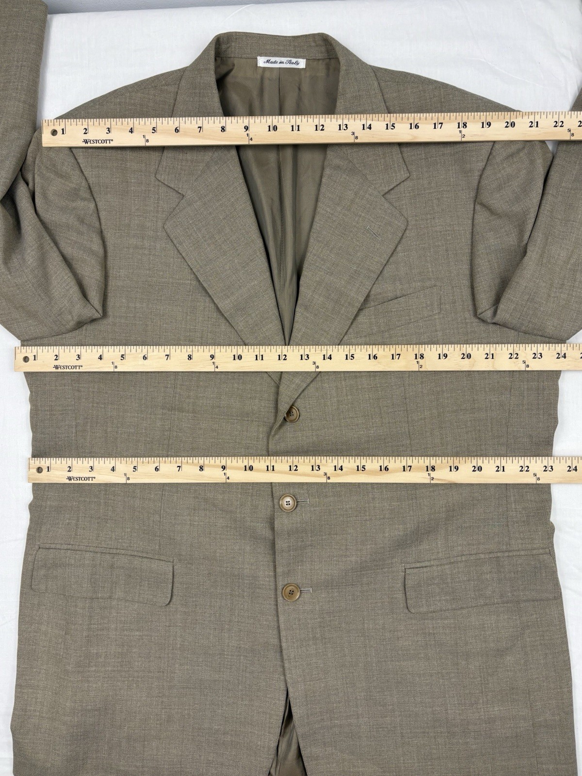 *PAL ZILERI x Loro Piana “Twister” Crepe Wool Sport Coat 46R Beige US/56R IT