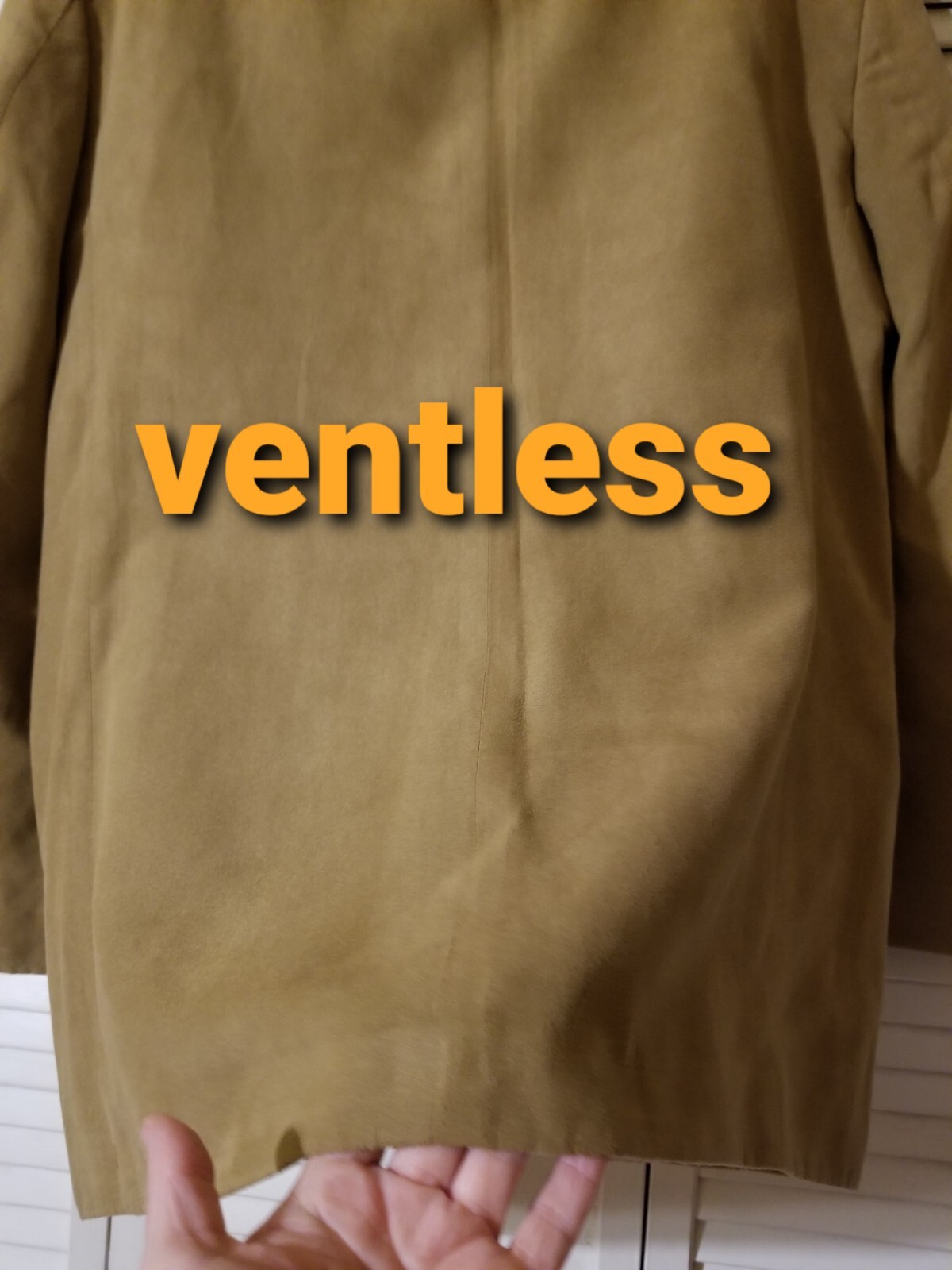 Alfani Men’s 41R Faux Suede Polyester Blazer Jacket Tan Brown Sport Coat