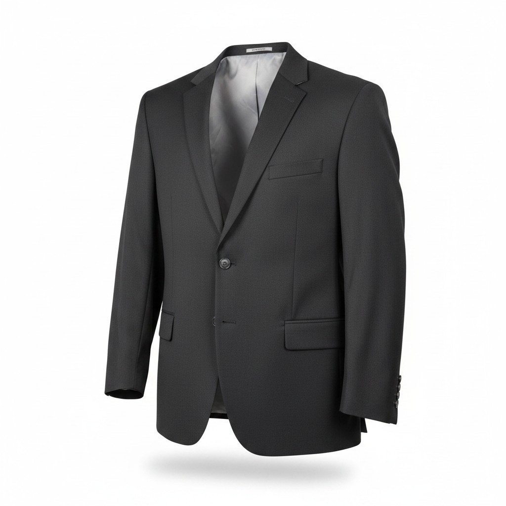 Haggar Suit Set Mens 40Wx30L Black New Two-Piece Jacket and Pant Set