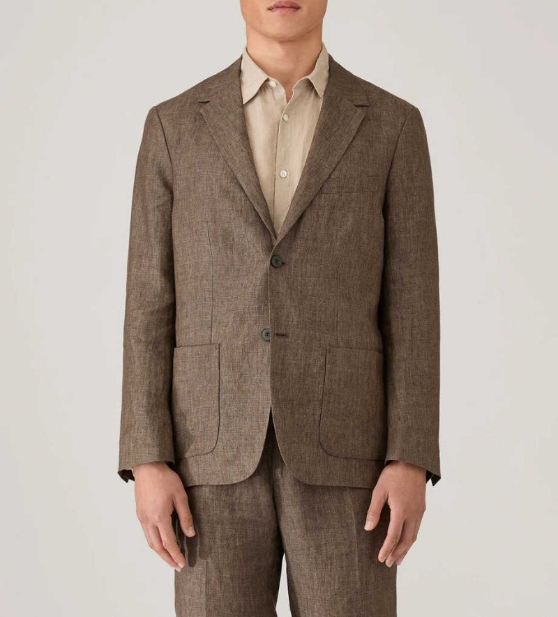 Summer Men’s Suits Breathable and Lightweight Jacket Pant for Wedding Business