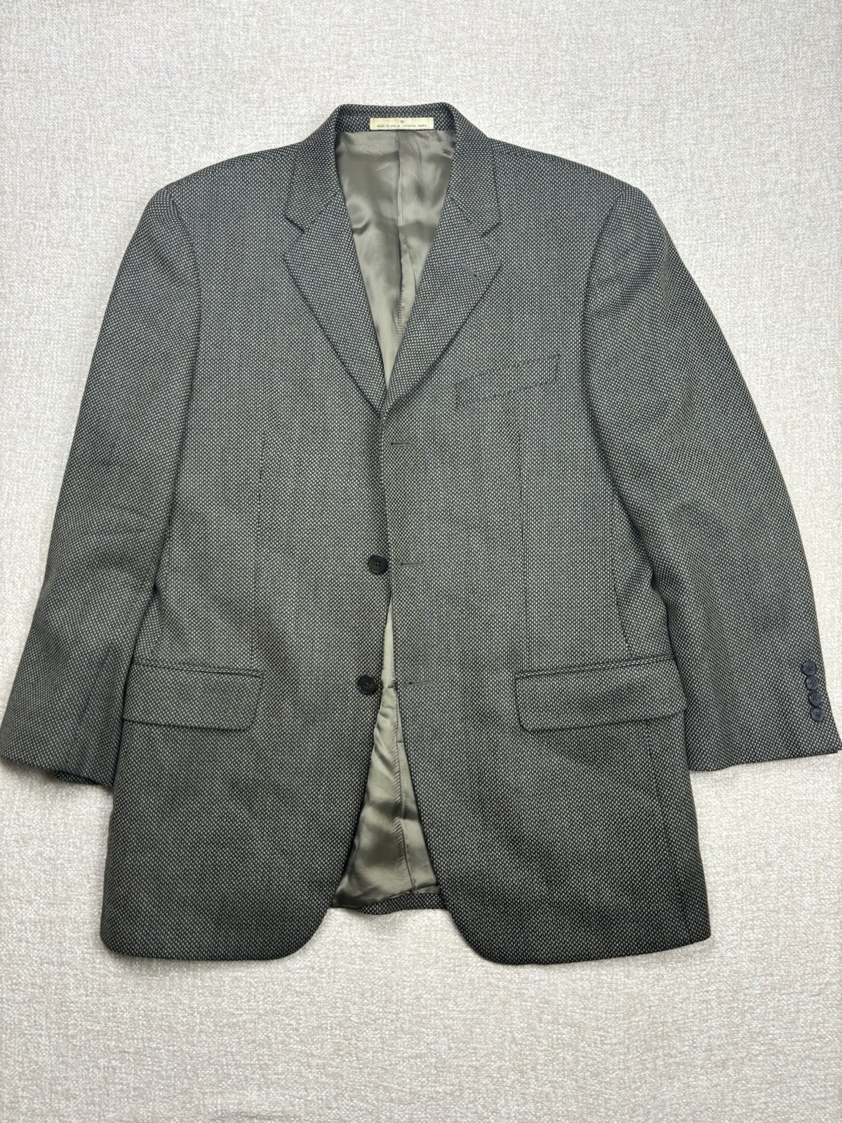 Joseph Abboud Mens Blazer 3 Botton 100% Wool Size 39R