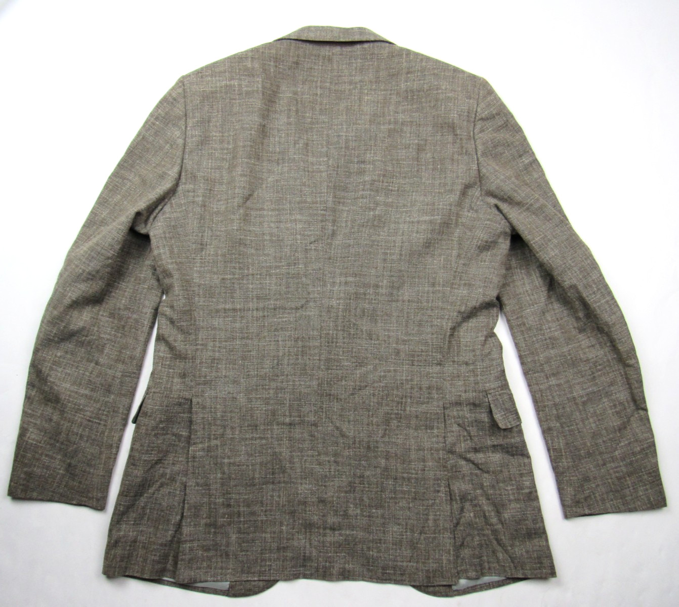 Suitsupply Lazio 2 Pc E. Thomas Brown Silk Linen Wool Suit 44L / Pants 37 x 33.5
