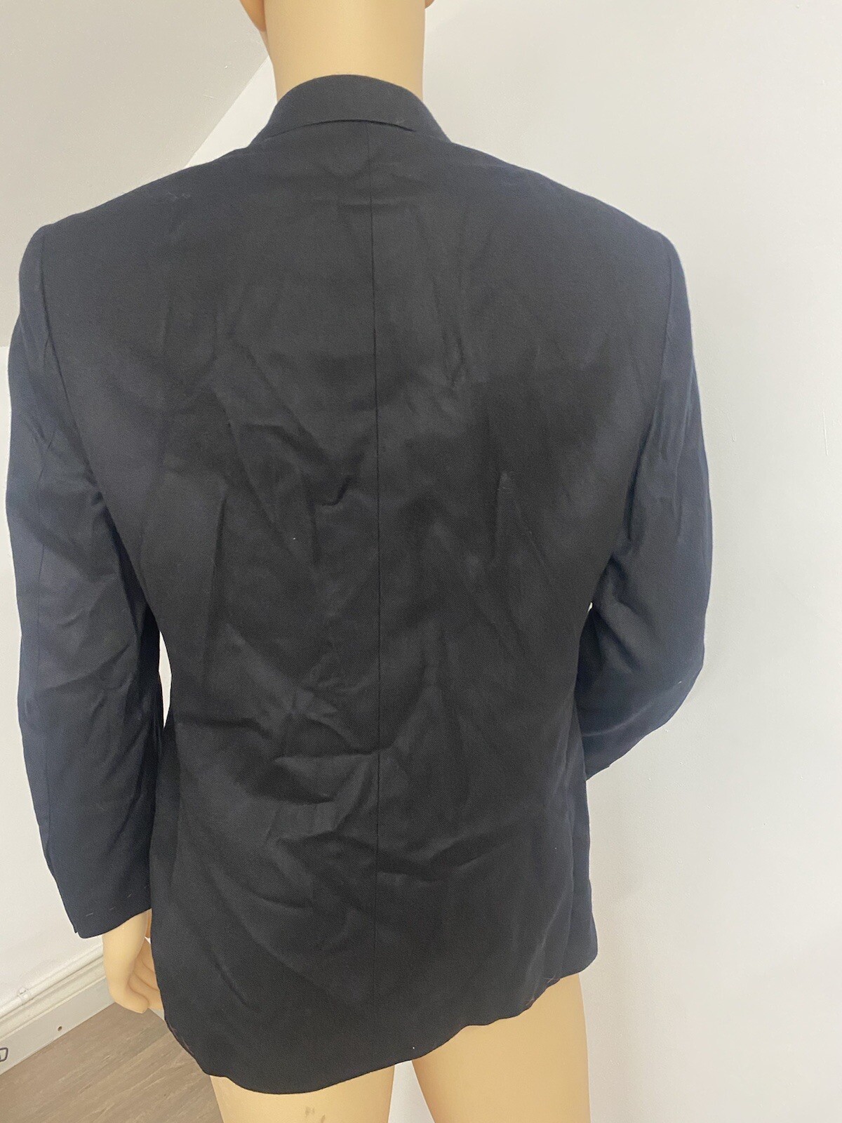 Lutwyche Black Wool Hand Tailored Suit Jacket Various Sizes