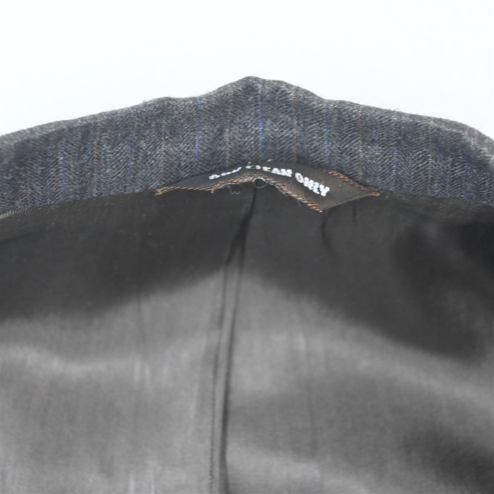 Vtg USA Made 38L 34×34 Taupe Brown Gray Striped Wool Bootcut Mens Suit