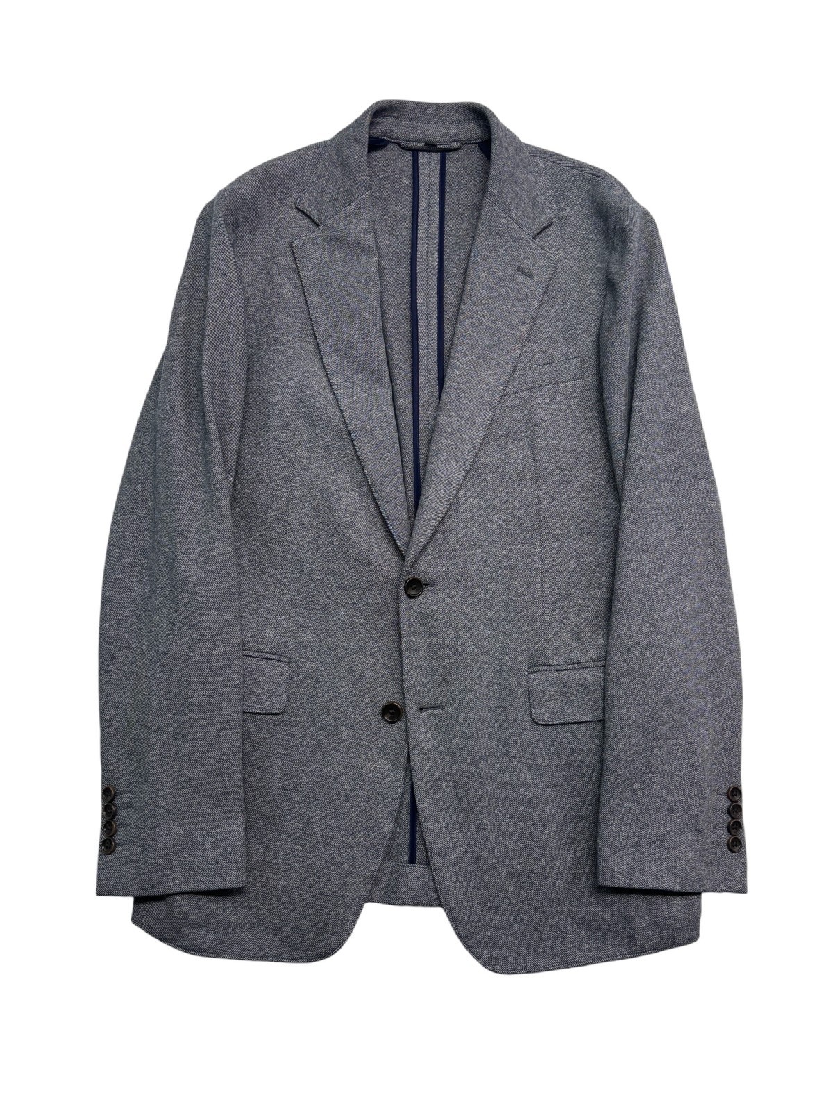 Bonobos 40L Gray 100% Cotton Italian Fortex Knit Sport Coat Blazer Unstructured