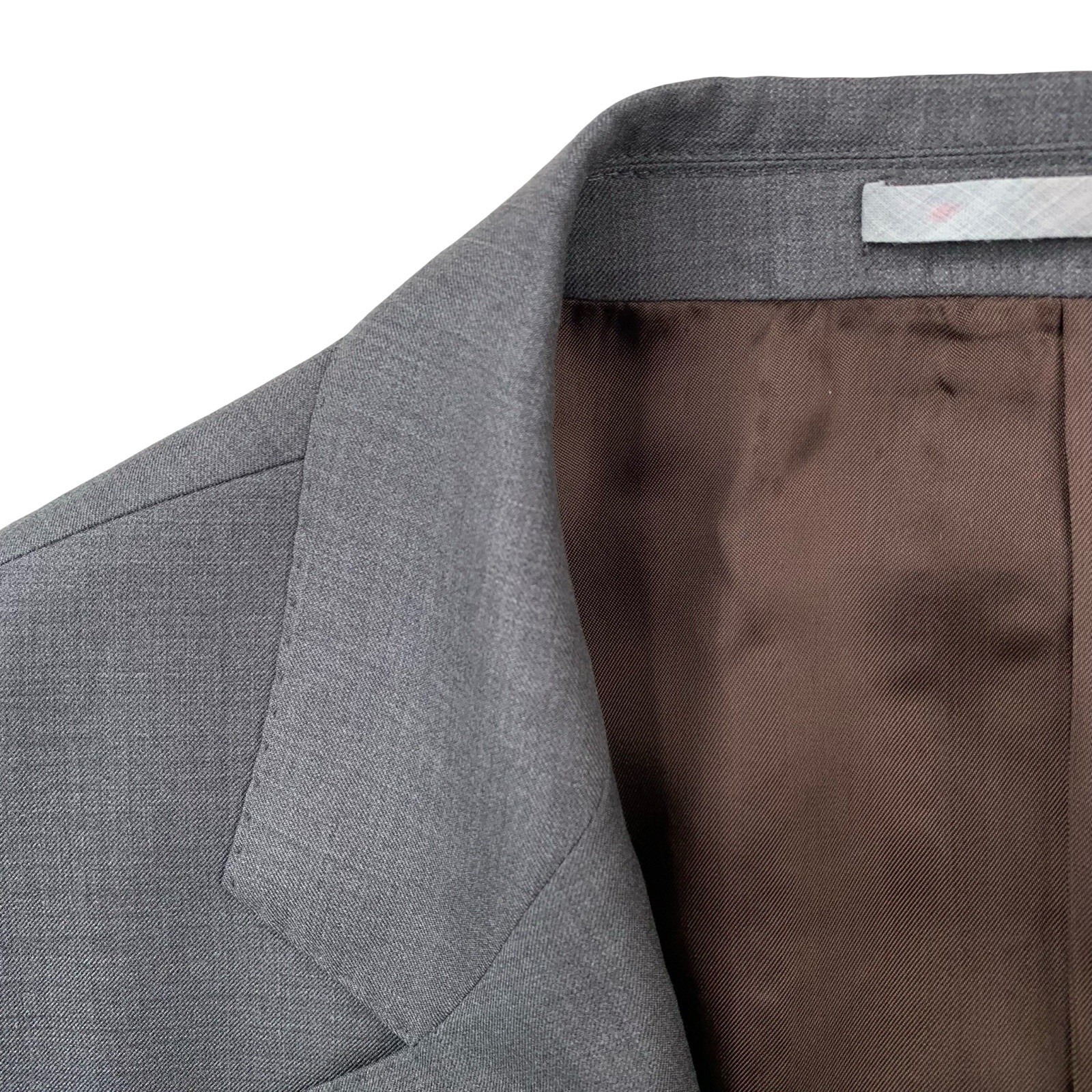 Mens 40 S Brunello Cucinelli Mid Grey 3/2 Roll Wool Blazer Made Italy