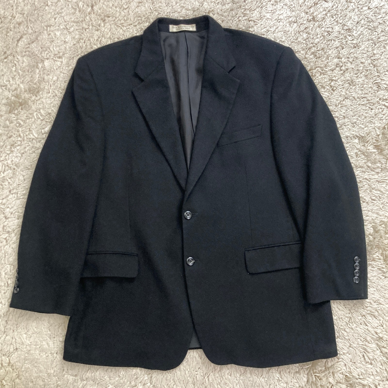 Loro Piana 100% Cashmere Blazer Mens 46R Sport Coat Black Nordstrom Jacket