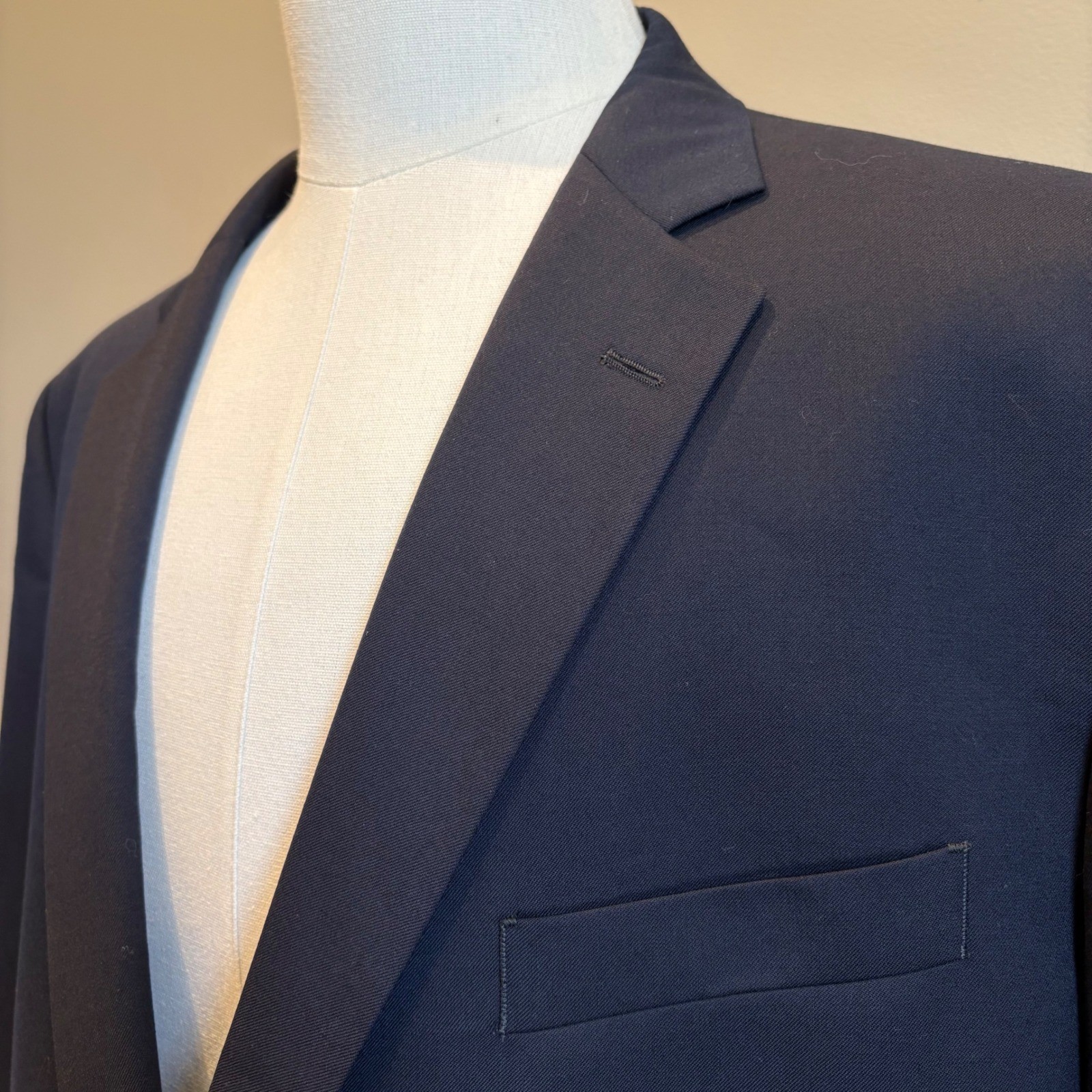Brooks Brothers Blazer 50L Navy Blue Madison Fit Wool Gold Buttons Sport Coat