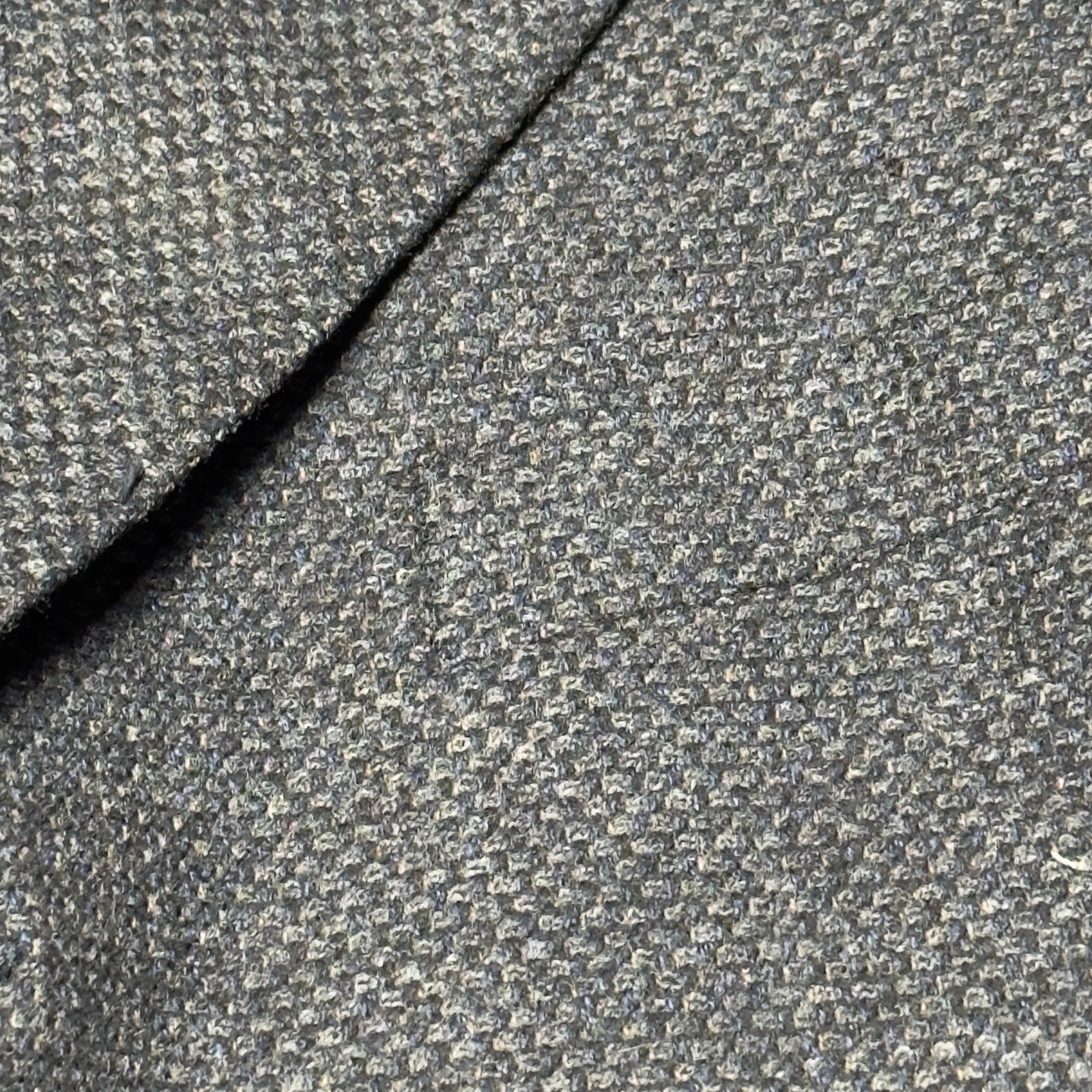 Canali Wool Cashmere Birdseye Hopsack Tweed Blazer Men EU 52 US 42 Italy Gray