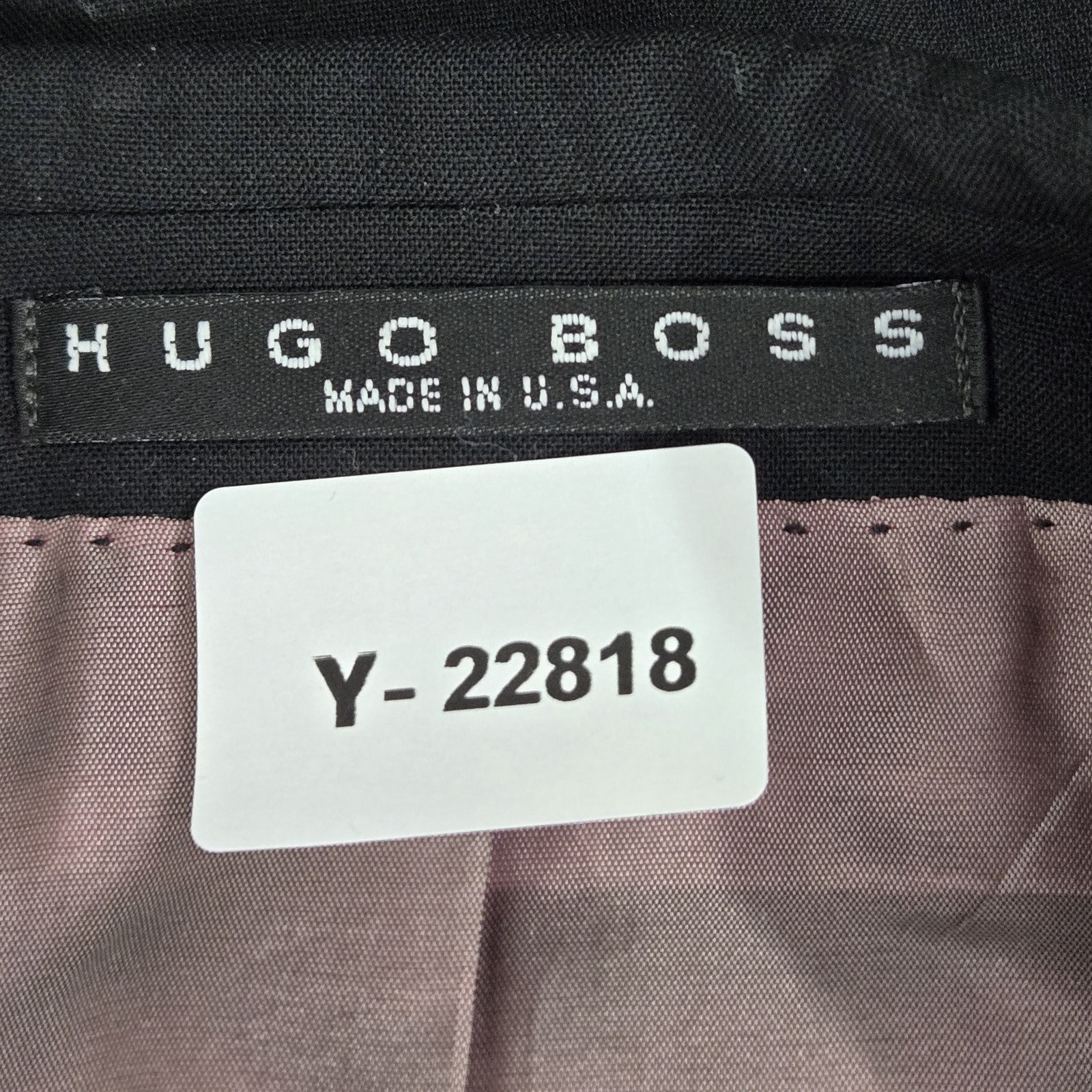 Hugo Boss Men Blazer 36S Black Button Long Sleeve