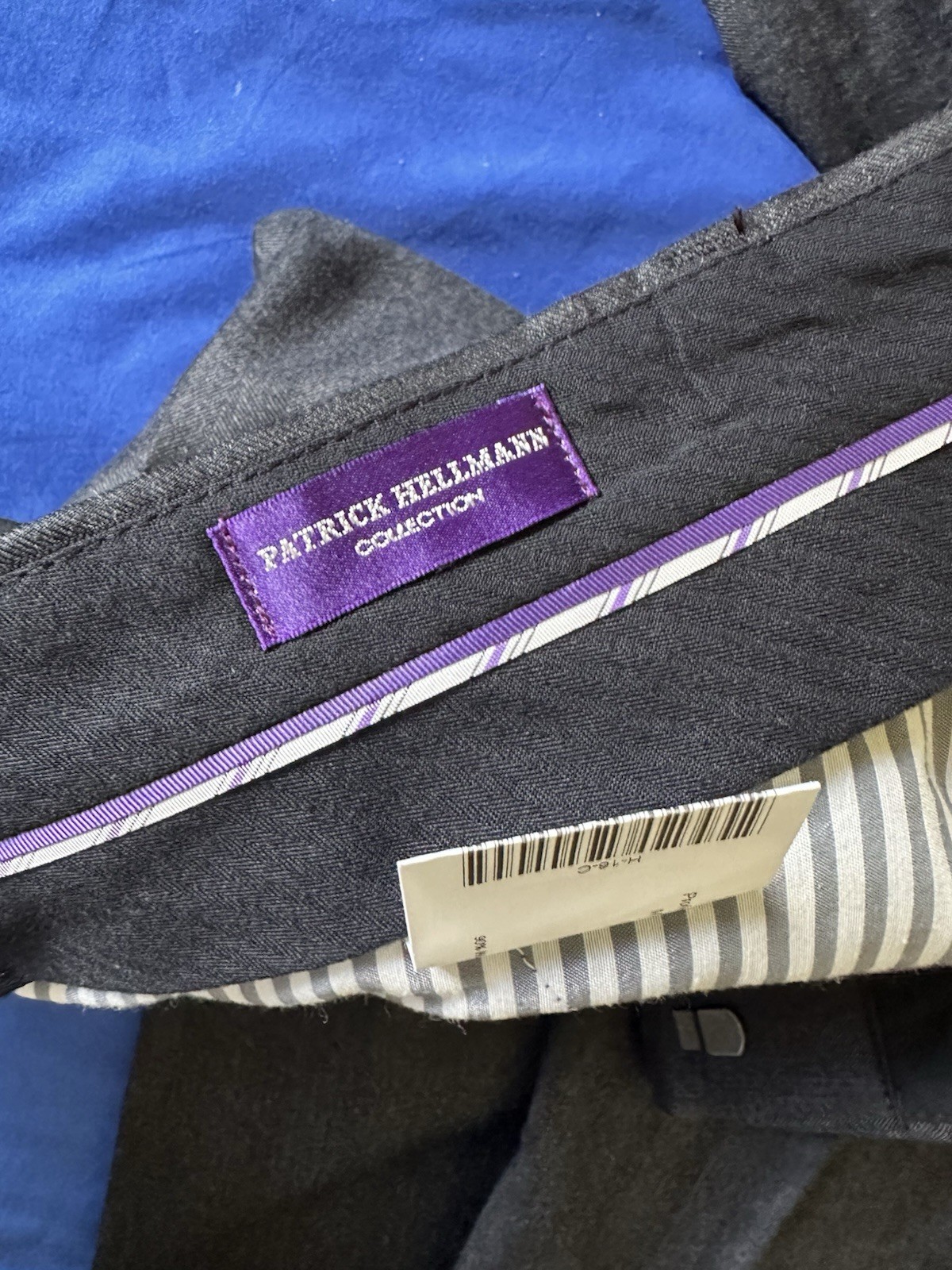 Patrick Hellmann Double-Breasted Herringbone Wool Cashmere Suit IT 56, US 44R