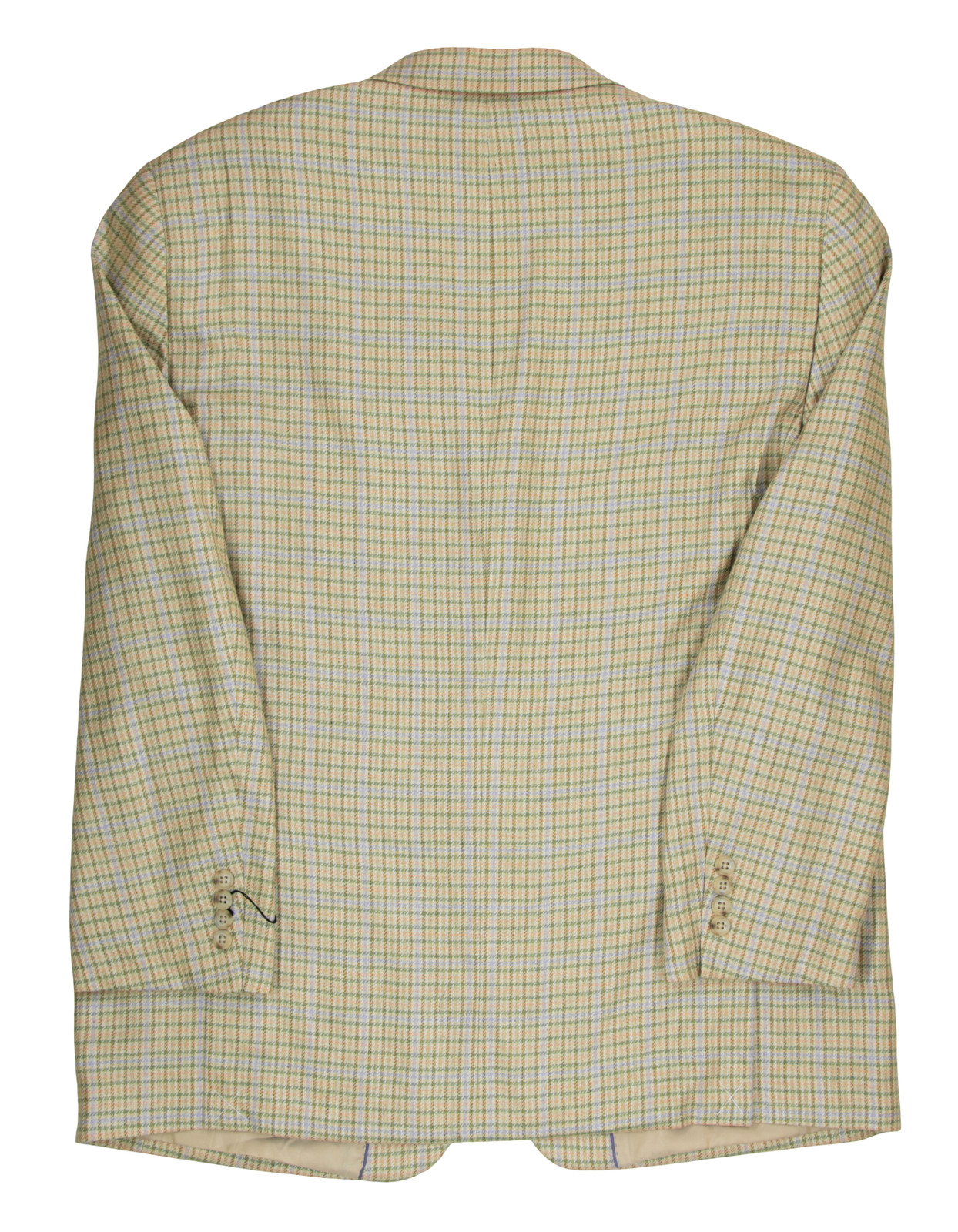 NWT Men’s 44 R Paul Fredrick Houndstooth Lanificio di Pray 100% Silk Sport Coat