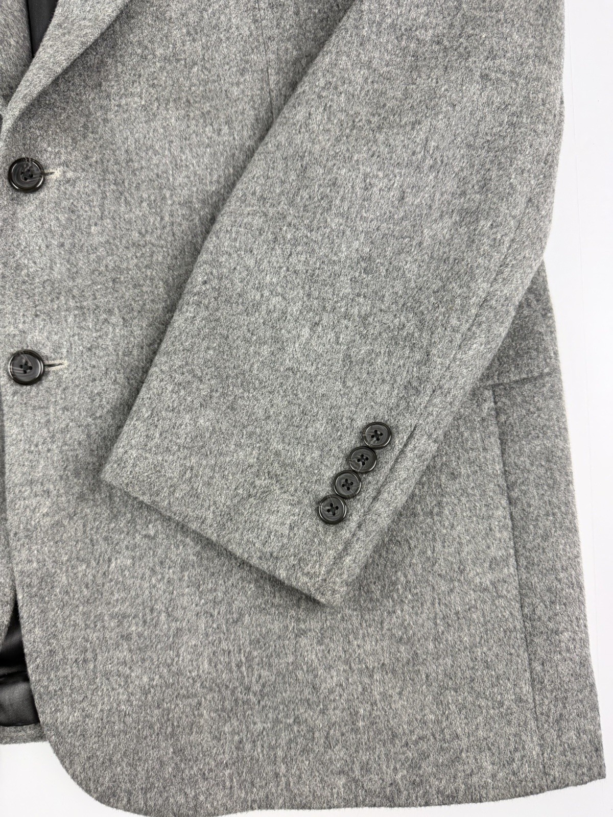 Bill Blass Men’s 44R 100% Camel Hair Blazer Sport Coat Light Gray B1002