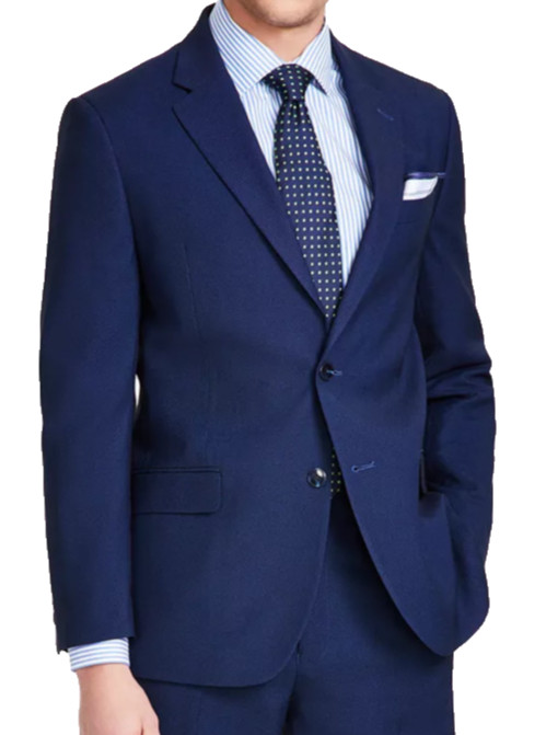 Nautica Men’s Suit Jacket Size 38R Navy Blue Birdseye Modern Fit Bi-Stretch NWT