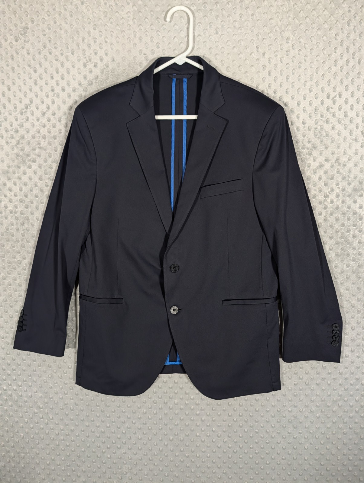 Twillory Performance Blazer Men’s 42S Navy Unlined 4-Way Stretch Two Button